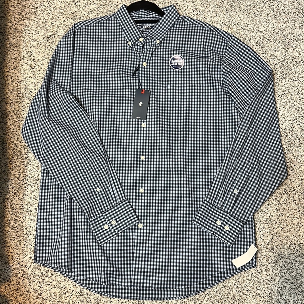 Izod Button Down Dress Shirt - Men’s Large